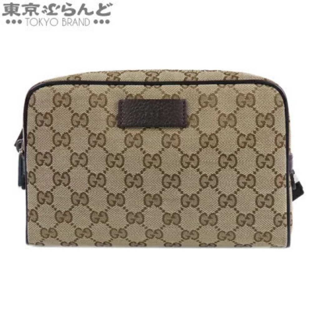 Gucci Waist Bag Beige Brown GG Canvas Body
